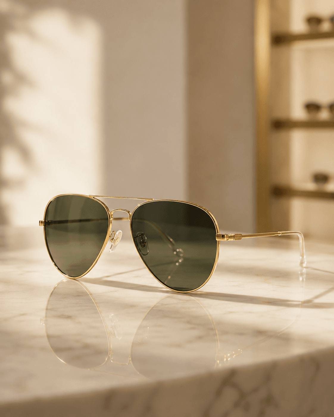 Aviator frame shape